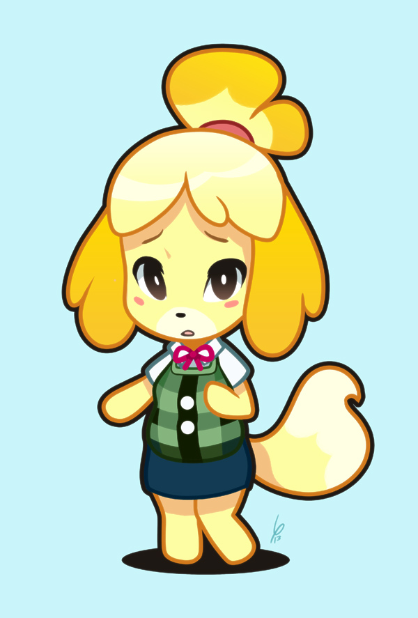 1girl, animal_ears, blush_stickers, dog, dog_ears, dog_tail, doubutsu_no_mori, louistrations