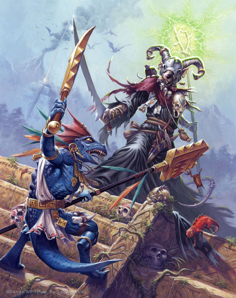 aztec, fantasy, furry, helmet, horns, lizardman, mage, shaman
