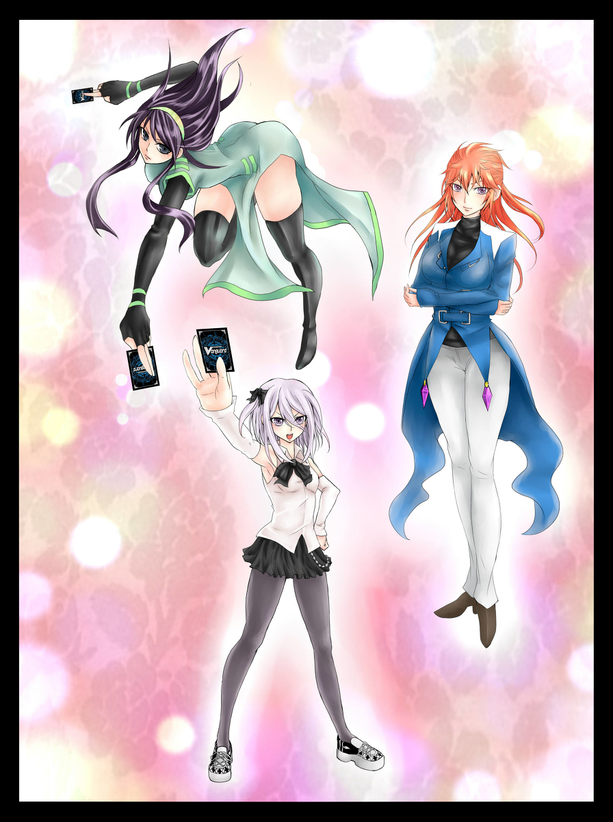 cardfight!!_vanguard, cardfight!!_vanguard_(cards), genderswap, shinjou_tetsu, suzugamori_ren, yahagi_kyou