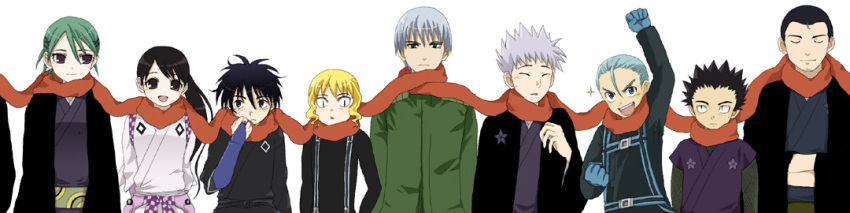 everyone, friends, kekkaishi, shishio_gen, sumimura_yoshimori, tagme, yukimura_tokine