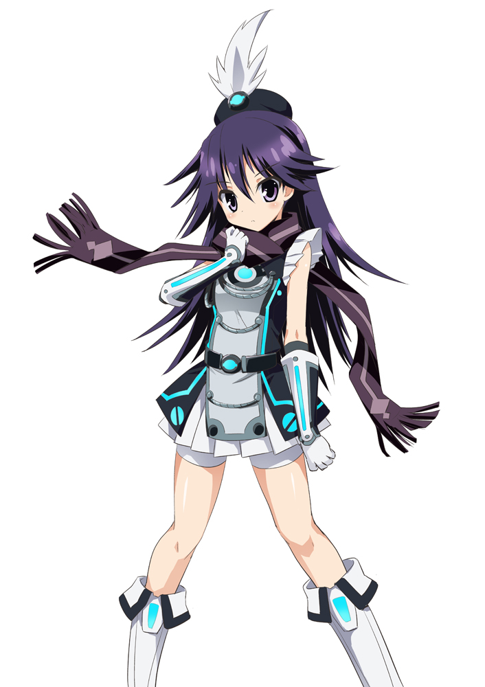 1girl, alternate_costume, black_hair, kuroki_rei, long_hair, ouhashi, palette_suit, violet_eyes
