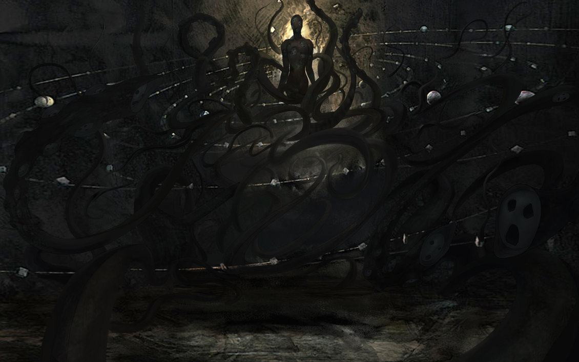 highres, monster, no_humans, nyarko, nyarlathotep, persona, persona_2, shin_megami_tensei