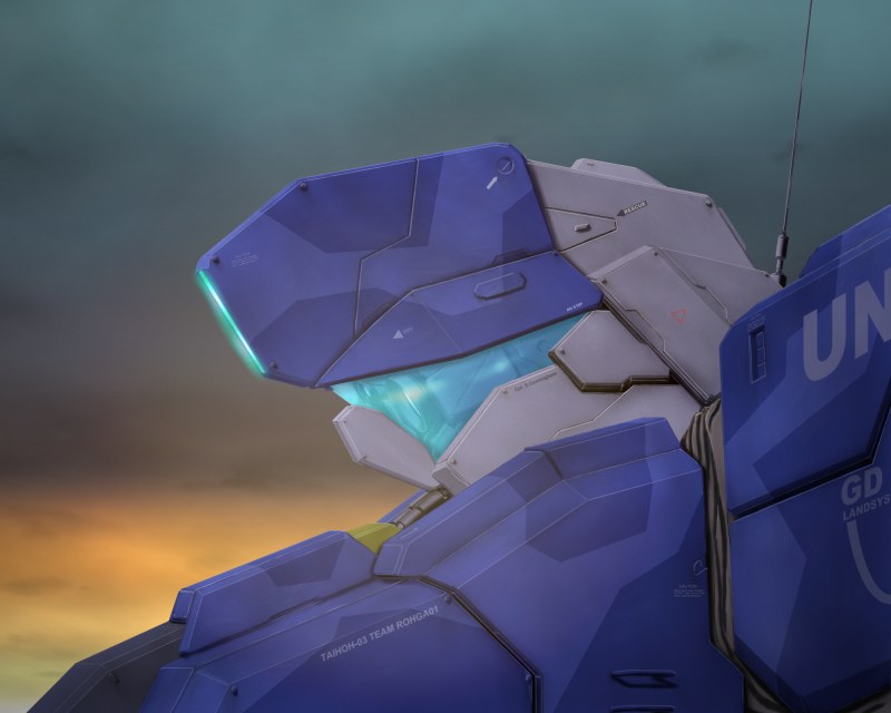 antennae, camouflage, clouds, data_east, dusk, head, mecha, realistic, robot, ryu-akt, science_fiction, taihoh-03, united_nations, video_game, wolf_fang