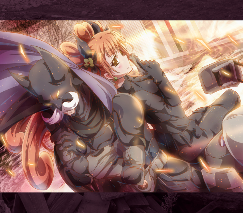 1boy, 1girl, alternate_costume, back-to-back, batman_(cosplay), batman_(series), black_clothes, black_gloves