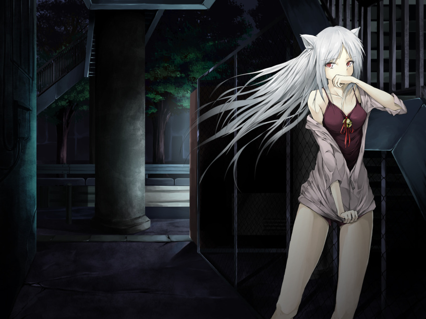 animal_ears, cat_ears, highres, original, smoking, tyappygain