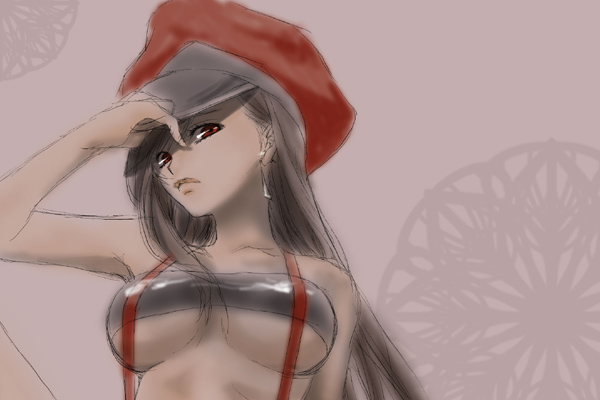 brown_hair, cabbie_hat, earrings, emikuma, final_fantasy, final_fantasy_vii, hat, long_hair