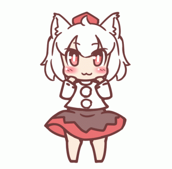 1girl, :3, animal_ears, animated, animated_gif, arm_up, barefoot, blush