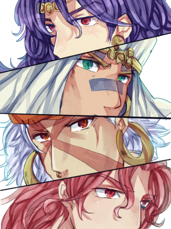4koma, airagency1005, cars_(jojo), comic, esidisi, eyes, facial_mark, green_eyes