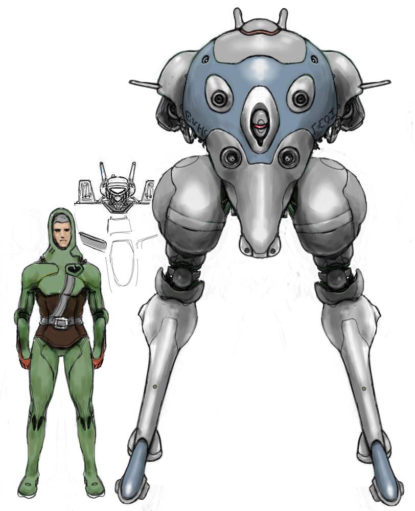 alien, armor, belt, bodysuit, cannon, choujikuu_yousai_macross, comparison, emblem