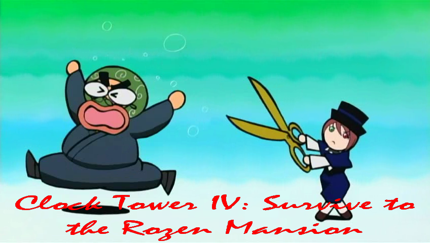 clocktower, parody, rozen_maiden, running, scared, shears, souseiseki
