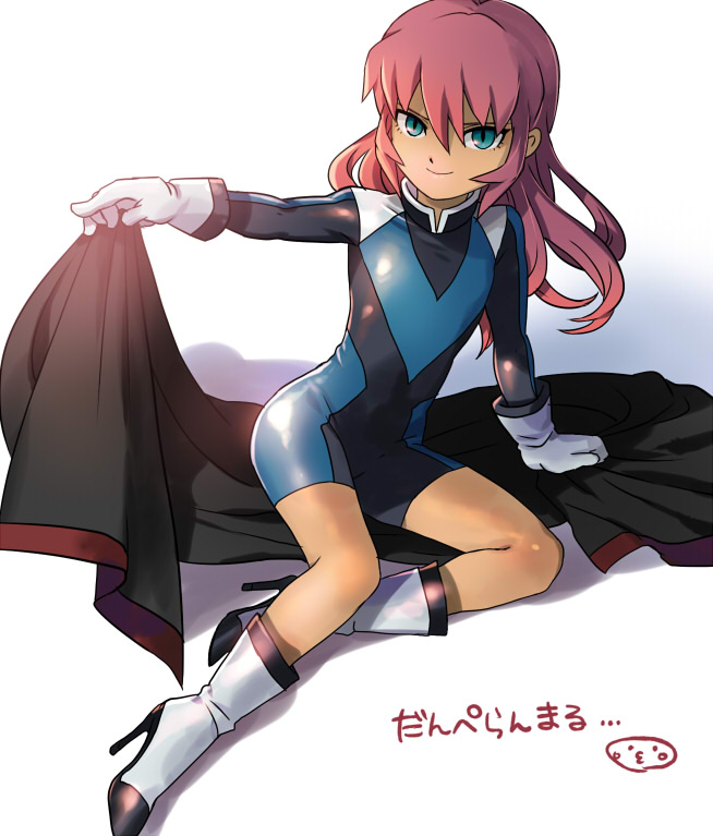1boy, alternate_hairstyle, blue_eyes, bodysuit, boots, crossover, dark_emperors, gloves