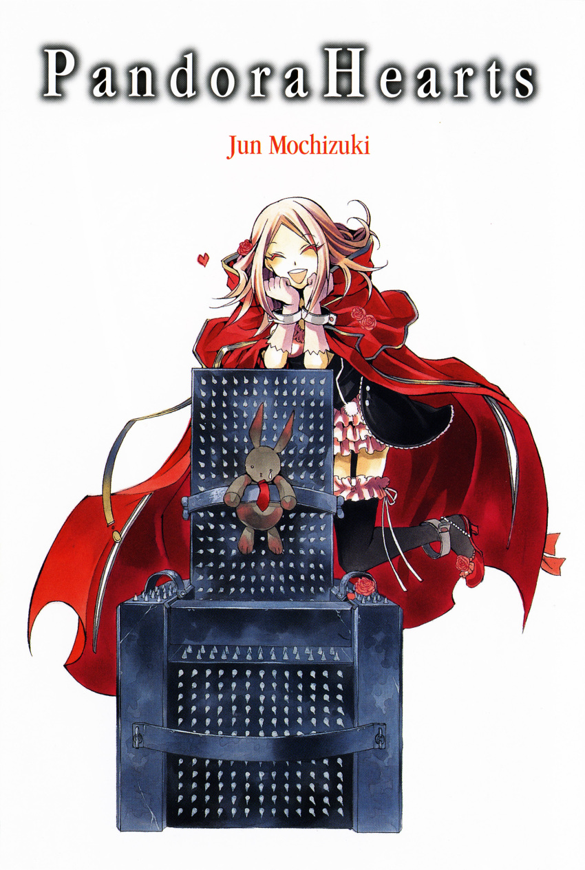 :d, breasts, bunny, cape, charlotte_(pandora_hearts), cleavage, cloak, closed_eyes