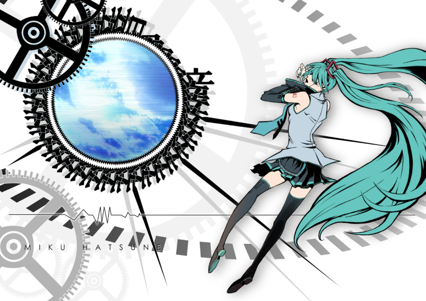 1girl, aqua_hair, asacom, detached_sleeves, hatsune_miku, komaki_(gigu), lifeline, long_hair