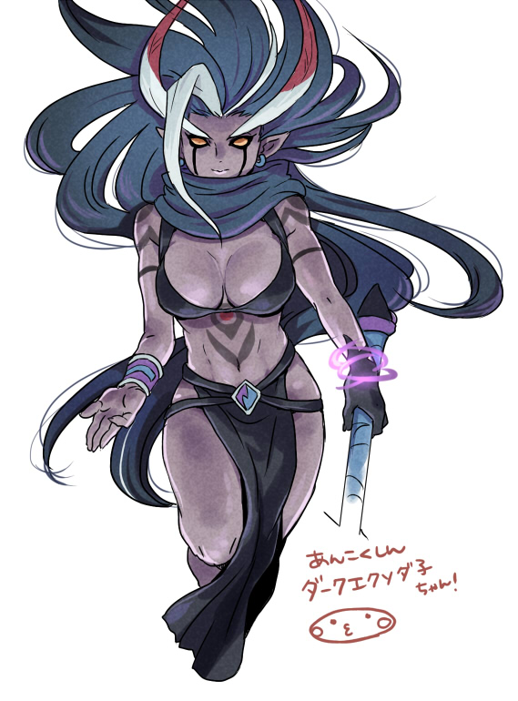 1girl, breasts, character_name, dark_exodus, earrings, genderswap, inazuma_eleven_(series), inazuma_eleven_go