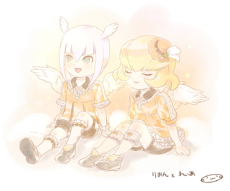 2boys, adapted_costume, amase_reia, closed_eyes, hat, hyuuga_rion, inazuma_eleven_(series), inazuma_eleven_go