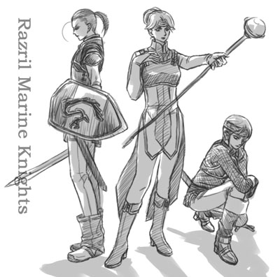 boots, broken-land, gensou_suikoden, gensou_suikoden_iv, gretchen, headband, katarina, keneth