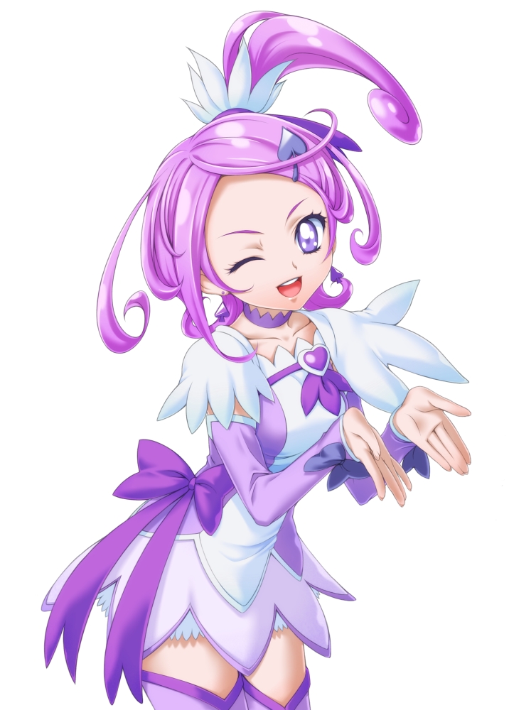 1girl, cure_sword, dokidoki!_precure, earrings, jewelry, kenzaki_makoto, magical_girl, open_mouth