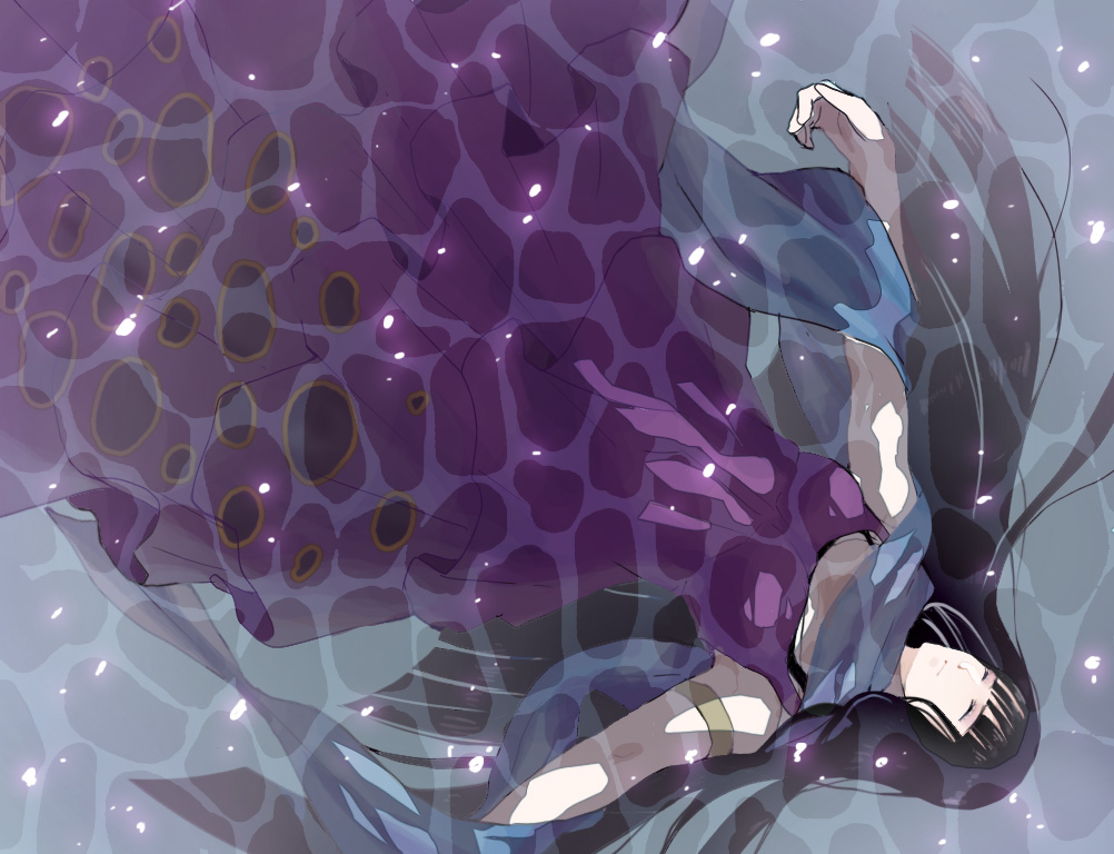 1girl, black_hair, closed_eyes, dress, female, kamen_rider, kamen_rider_wizard_(series), kinoshita_kirin