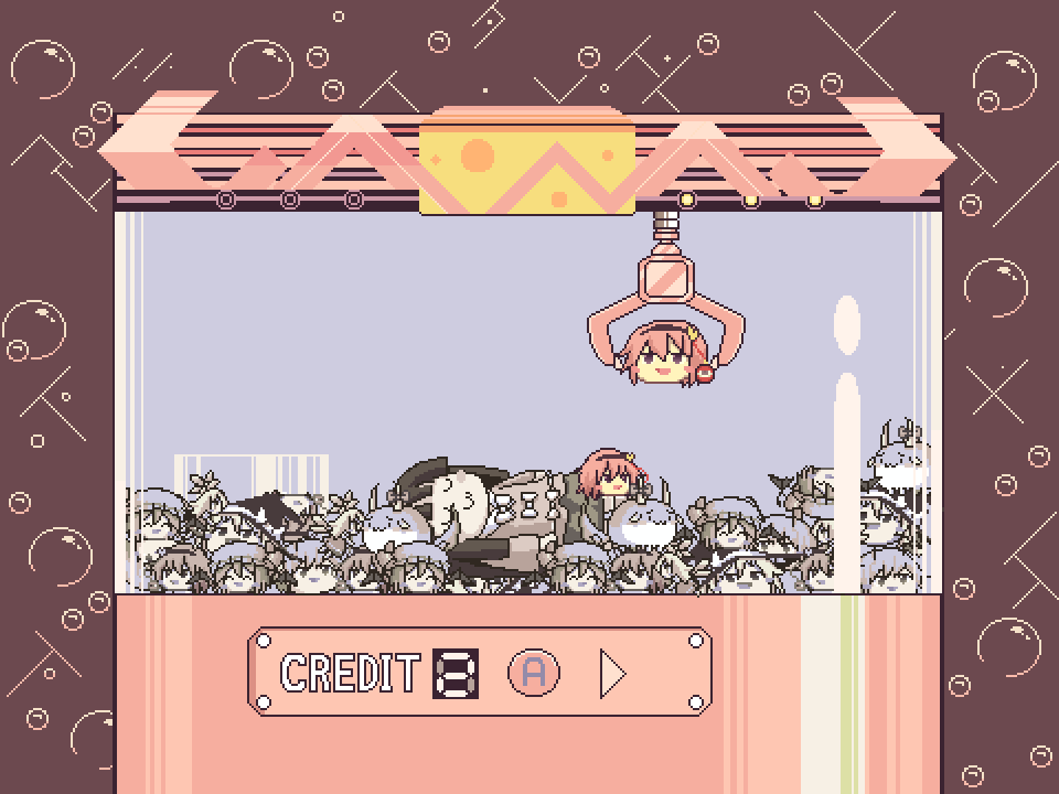 character_request, crane_game, doll, houraisan_kaguya, kirby's_adventure, kirby_(series), kirisame_marisa, komeiji_satori