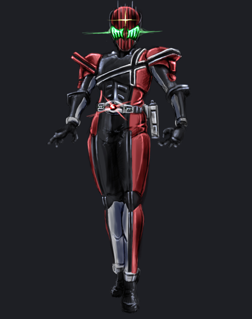 glowing, glowing_eyes, highres, kamen_rider, kamen_rider_dcd, kamen_rider_decade, kimmt, paintedmike