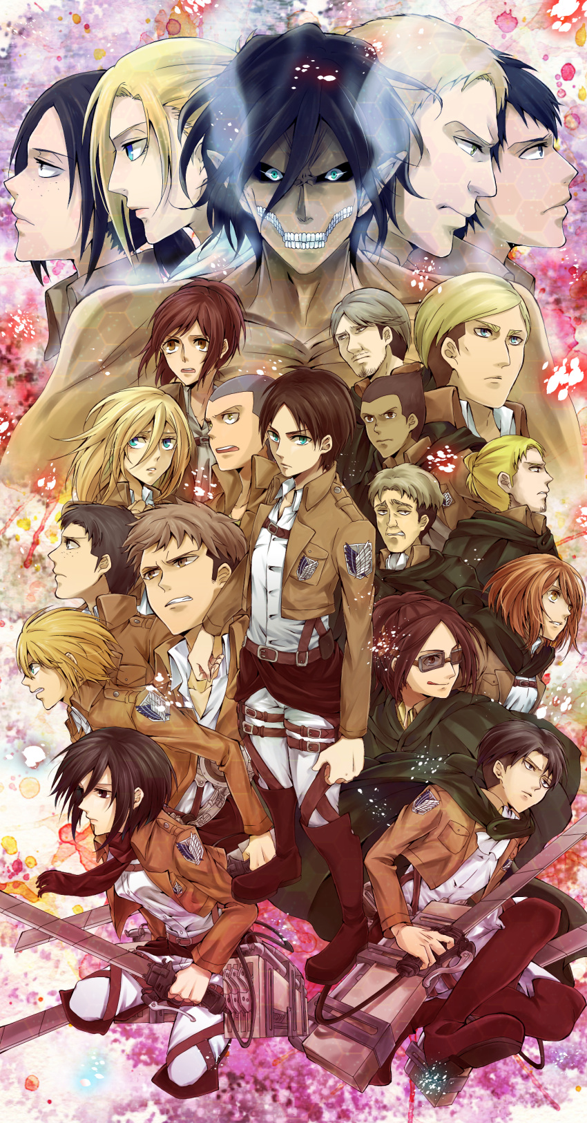 absurdres, annie_leonhardt, armin_arlert, auruo_bossard, bertholt_fubar, christa_renz, conny_springer, erd_gin