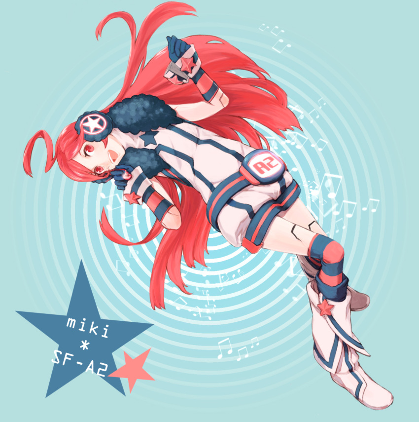 android, belt, boots, doll_joints, dress, earmuffs, gloves, headphones