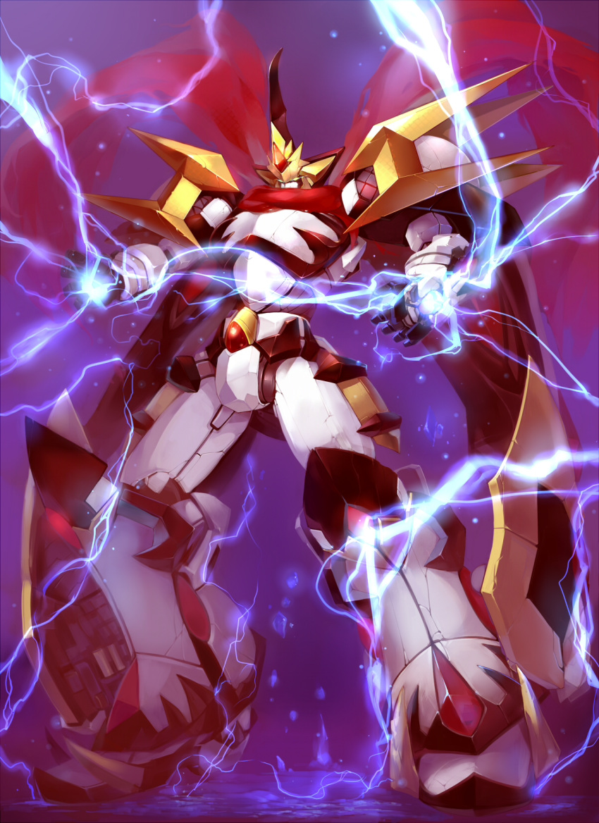 dairaioh, highres, lightning, mecha, suika01, super_robot_wars, the_3rd_super_robot_wars_alpha