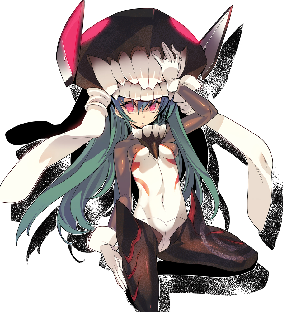 1girl, blade_(galaxist), bodysuit, breasts, clothed_navel, cosplay, gloves, green_hair