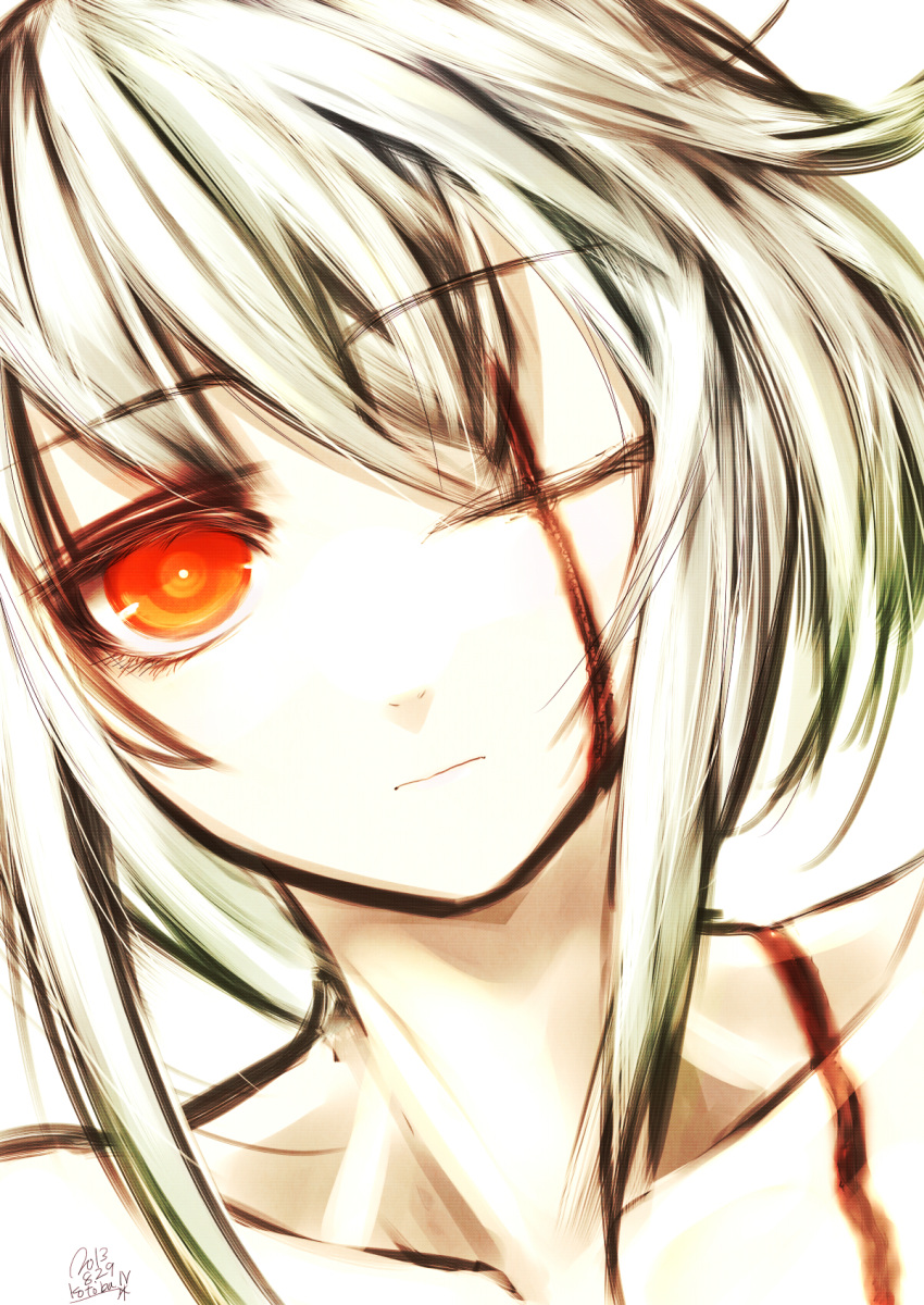 blonde_hair, collarbone, highres, hinomaru_(kotoba), kotoba_noriaki, long_hair, missing_eye, original