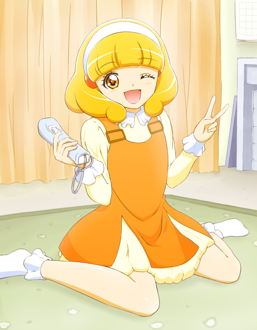 1girl, blonde_hair, female, hairband, kise_yayoi, koito, precure, short_hair