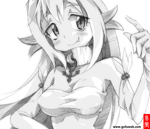 1girl, anchor, bandeau, blush, collar, detached_sleeves, gloves, gofu