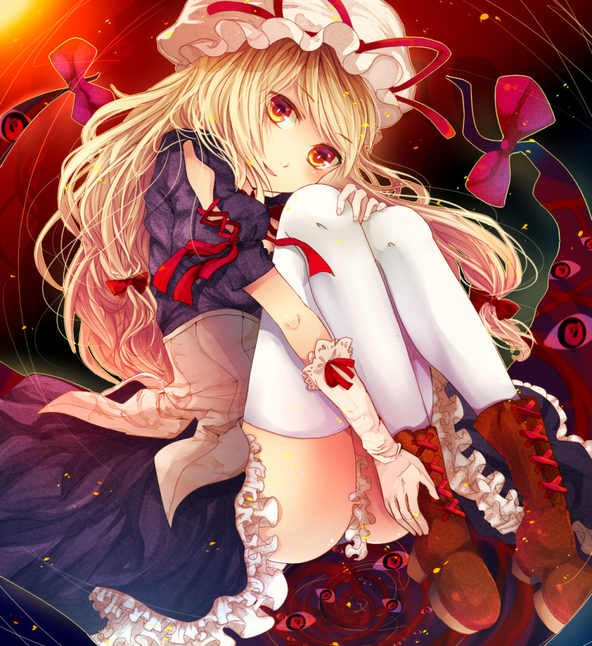 1girl, alternate_costume, ass, blonde_hair, blush, boots, curiosities_of_lotus_asia, frills