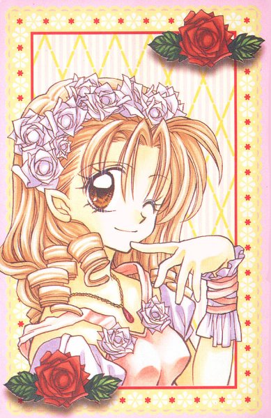 1girl, 90s, argyle, argyle_background, brown_eyes, brown_hair, bust, curly_hair