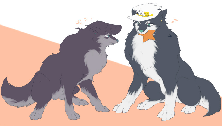 aberu514, animalization, hat, higashikata_jousuke, jojo_no_kimyou_na_bouken, kuujou_joutarou, no_humans, pompadour