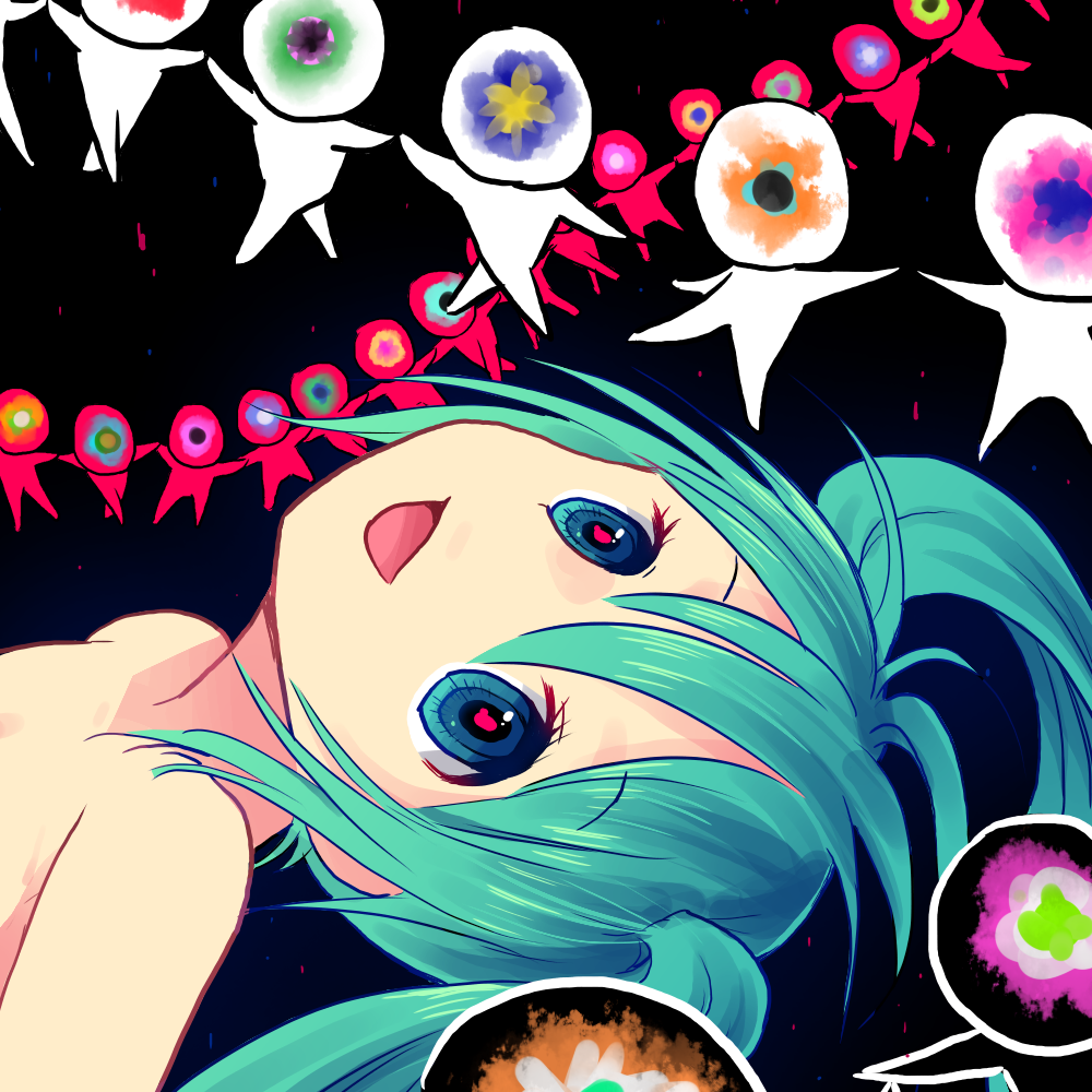 1girl, aqua_eyes, aqua_hair, hatsune_miku, hoge8328, open_mouth, solo, vocaloid