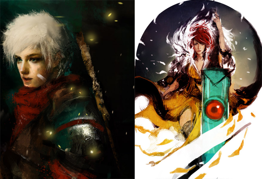 1boy, 1girl, bastion, collage, copyright_request, lips, muju, nose