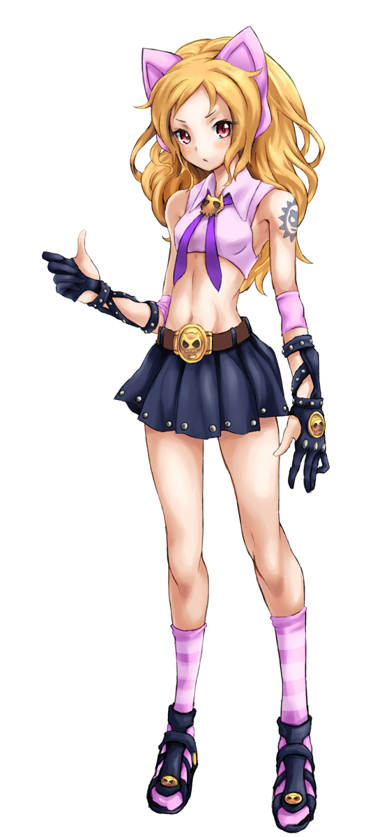 1girl, animal_ears, blonde_hair, cat_ears, fake_animal_ears, genderswap, jojo_no_kimyou_na_bouken, killer_queen