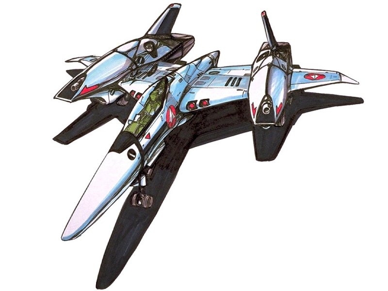 airplane, choujikuu_yousai_macross, jet, kawamori_shouji, macross, macross_flashback_2012, mecha, oldschool