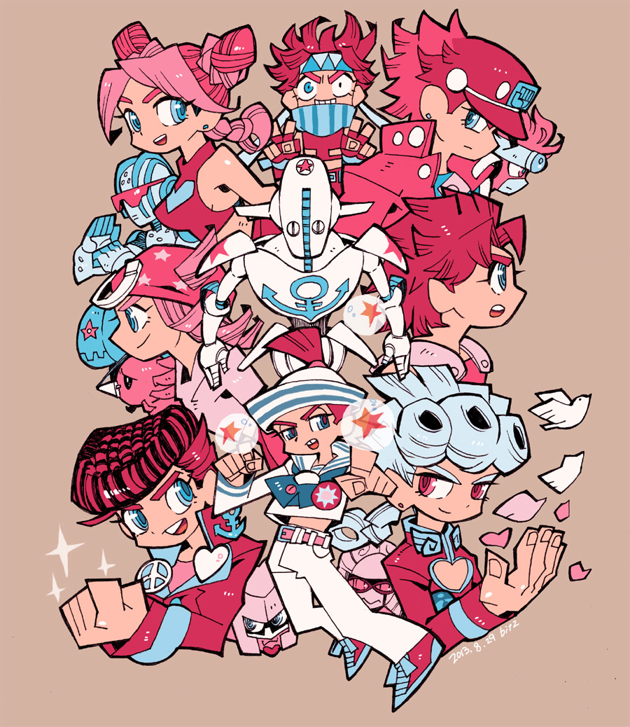 bird, bitz777, bubble, crazy_diamond, family, giorno_giovanna, gold_experience, higashikata_jousuke