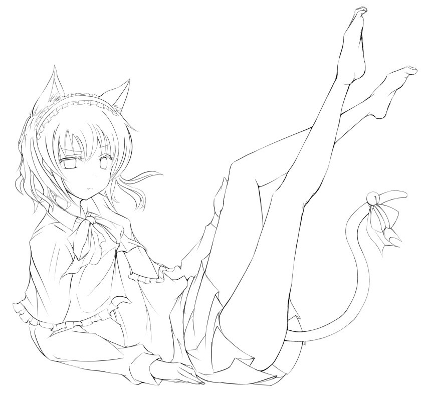 1girl, alice_margatroid, animal_ears, bell, cat_ears, cat_tail, extra_ears, highres