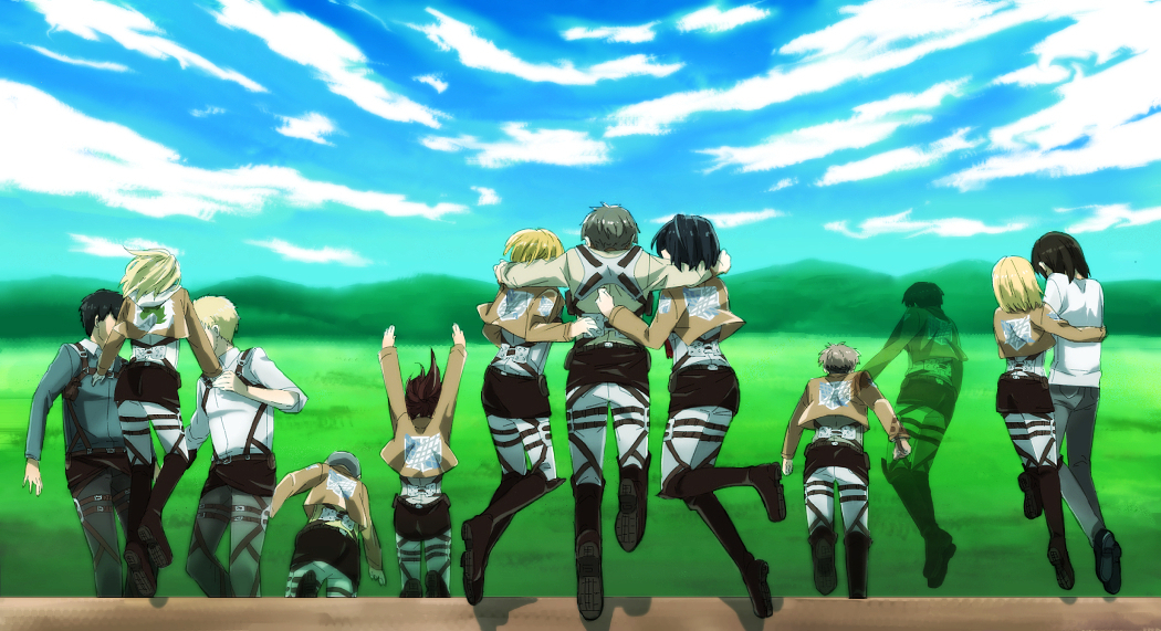 annie_leonhardt, armin_arlert, belt, bertholt_fubar, black_hair, blonde_hair, brown_hair, christa_renz