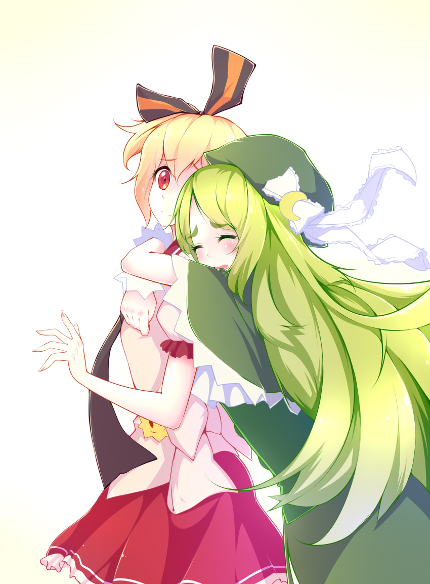 2girls, absurdres, brown_eyes, brown_hair, crying, dress, gen'ei_wo_kakeru_taiyo, highres