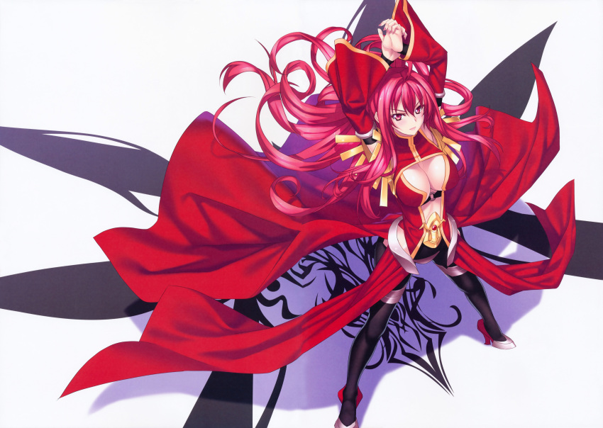 1girl, absurdres, ahoge, blush, breasts, cleavage, corticarte_apa_lagranges, dress
