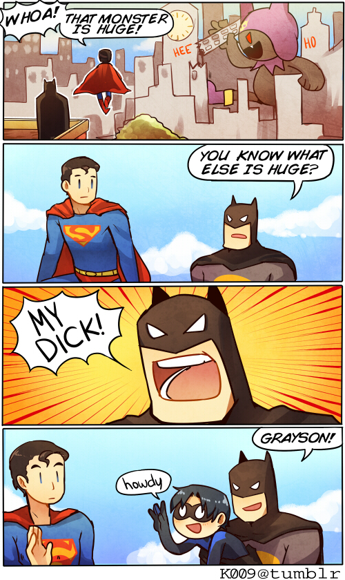 alien, batman, black_frost, black_hair, boots, cape, clothes_writing, comic