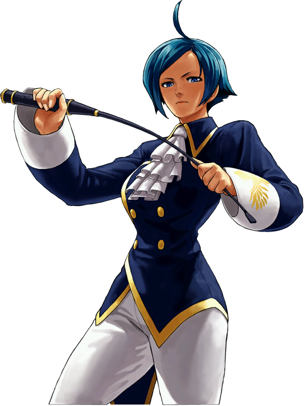 1girl, ahoge, blue_eyes, blue_hair, breasts, cravat, elisabeth_blanctorche, jacket