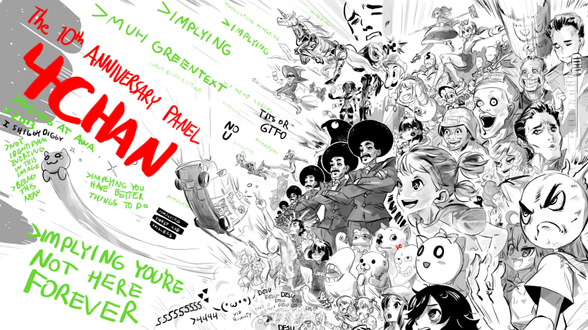 4chan, afro, caramelldansen, cirno, code_geass, crossover, desu, english