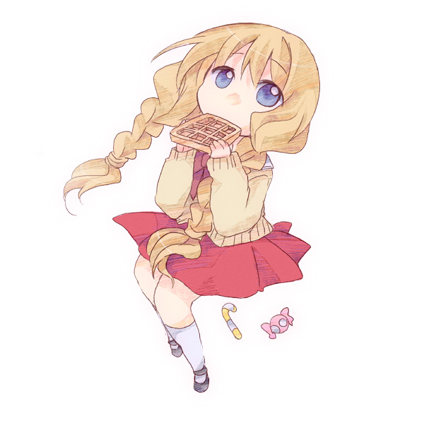 1girl, blonde_hair, blue_eyes, braid, furui_suguri, long_hair, one_-_kagayaku_kisetsu_e, satomura_akane