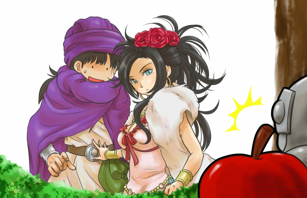 1boy, 1girl, :o, bare_shoulders, black_hair, blue_eyes, blue_hair, blush