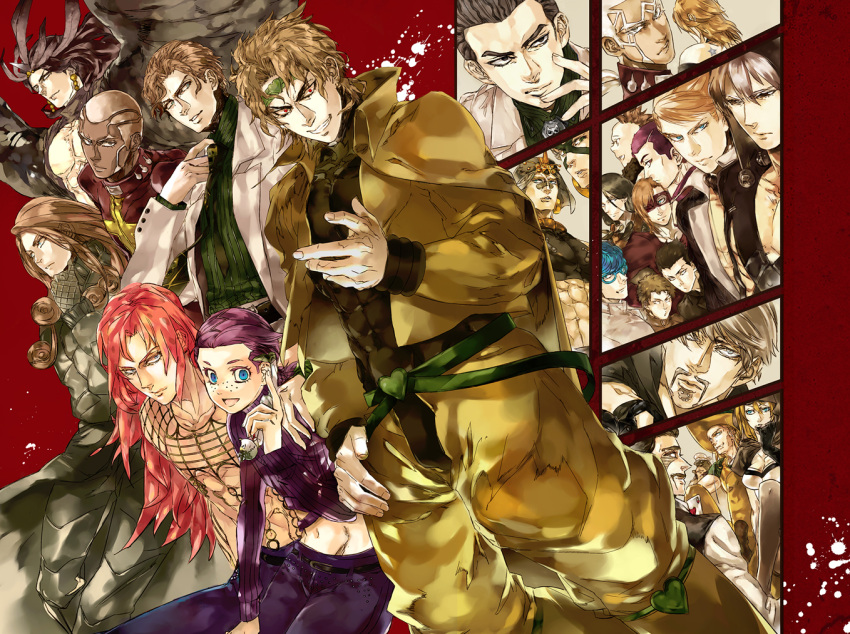 cars_(jojo), diavolo, dio_brando, enrico_pucci, esidisi, formaggio, funny_valentine, gelato