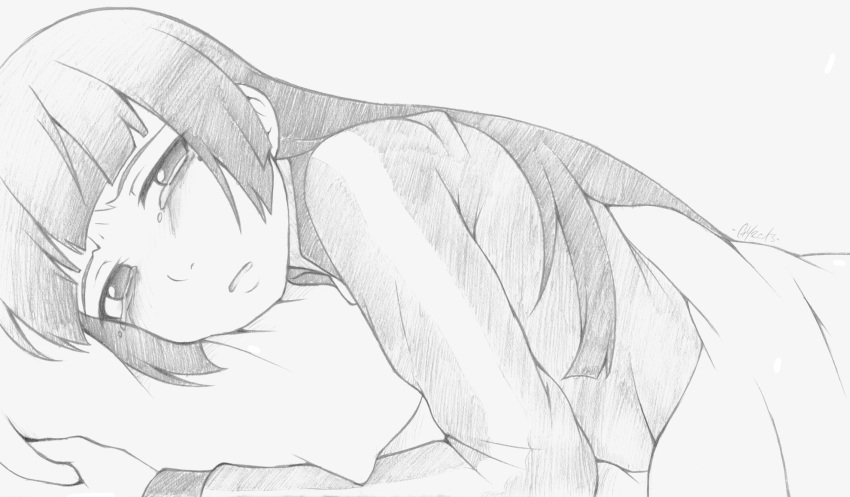 1girl, ghettoyouth, gokou_ruri, highres, long_hair, monochrome, ore_no_imouto_ga_konna_ni_kawaii_wake_ga_nai, solo